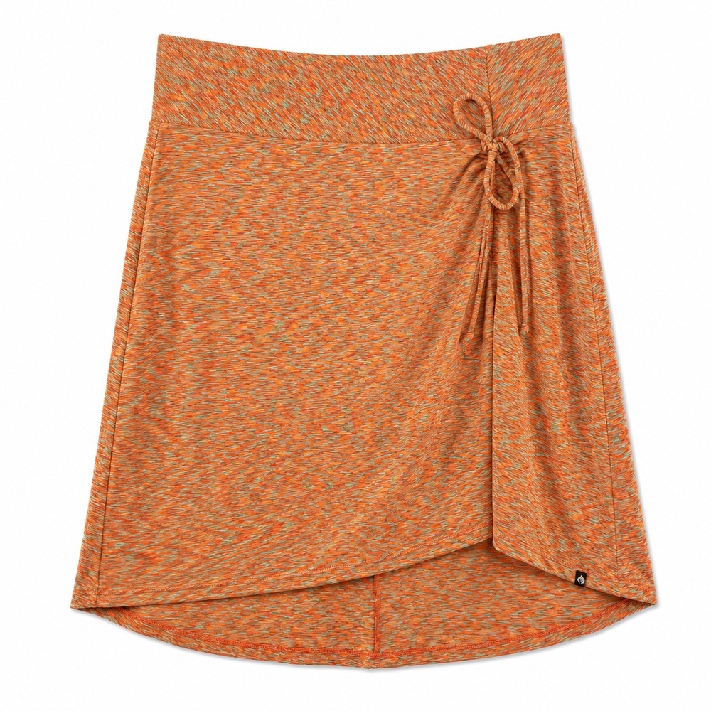 The‎ North Face Adjustable Ruched Athletic Skirt Large Orange Blue